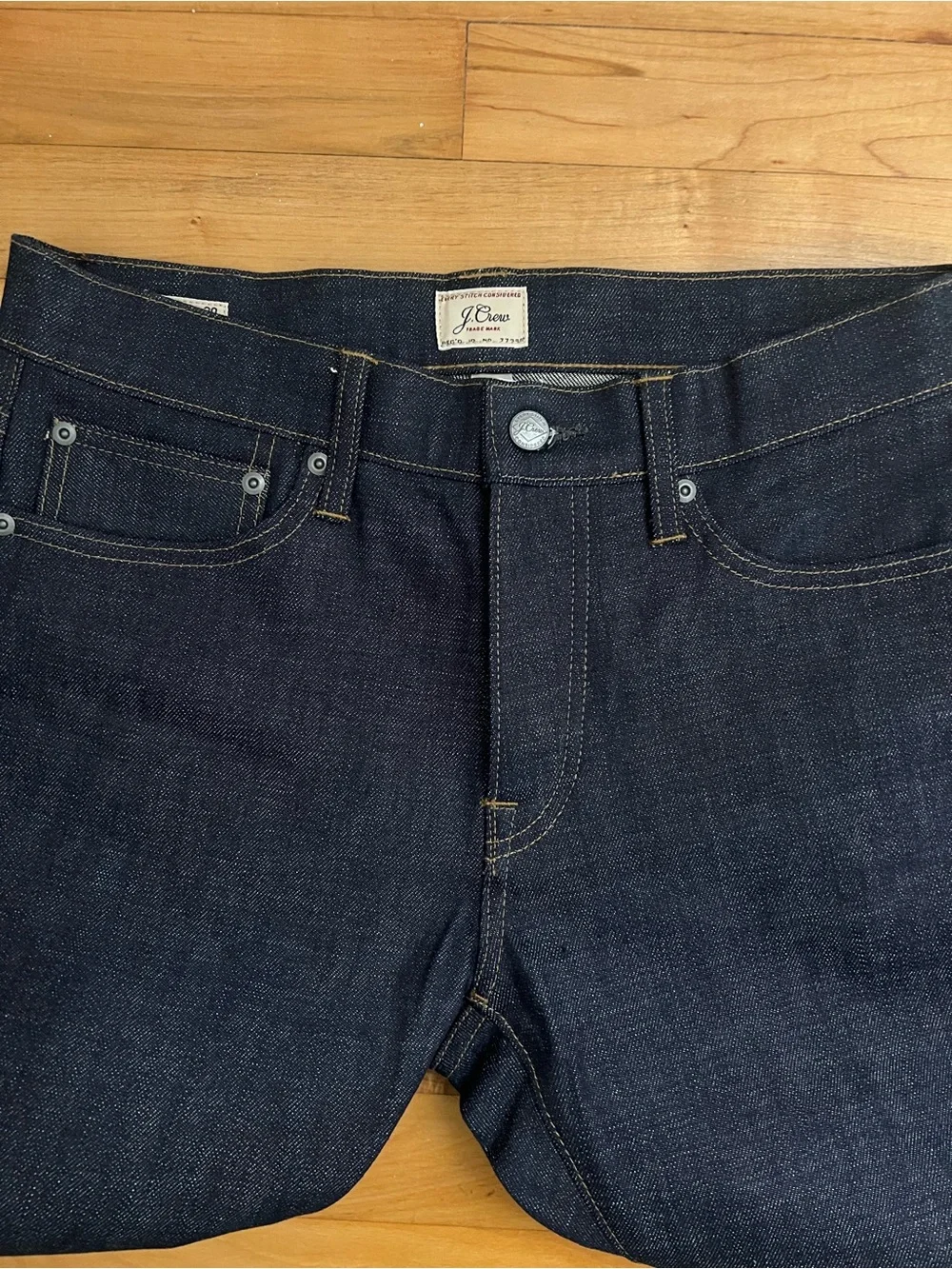 J. Crew 484 Slim Fit Japanese Selvedge Denim Jeans Dark Wash 31x30 NWT